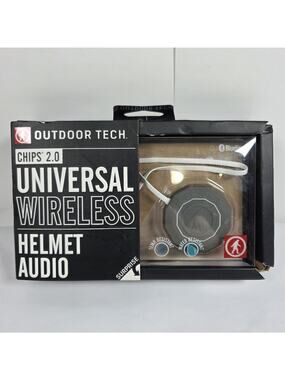 Outdoor Tech Chips 2.0 Universal Wireless Bluetooth Helmet Audio + Walkie-Talkie